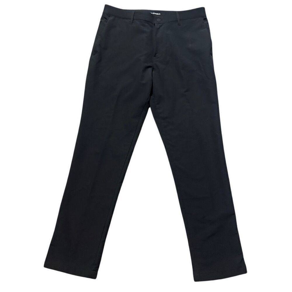 Banana Republic Black slim rapid movement chino pants size 34x32